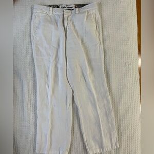 Tailor Vintage Cream Linen Trousers